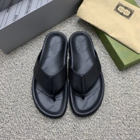 Balenci*古驰联名字母印花男士凉鞋