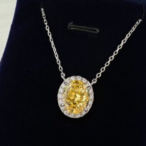 新款☑️TIFFANY&Co.蒂芙尼鸽子蛋钻石项链