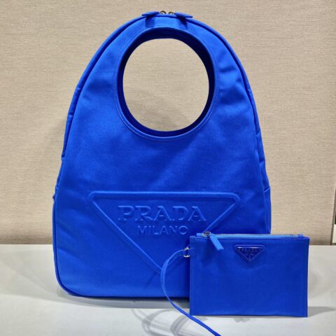 PRADA普拉达帆布托特包大三角包2VY005