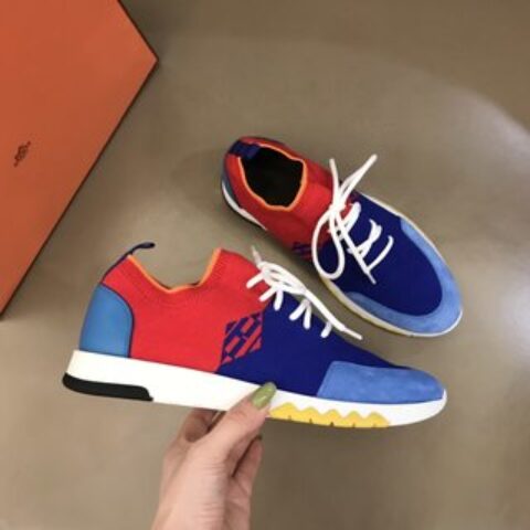 爱马仕HERMES   进口原版飞织透气官方最新高端男士运动休闲鞋