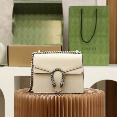 GUCCI 𝐃𝐢𝐨𝐧𝐲𝐬𝐮𝐬经典酒神系列 421970白色