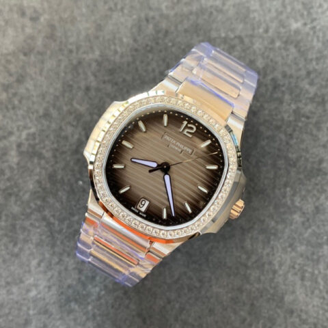 百达翡丽运动优雅系列鹦鹉螺女款7118型号1.全新订制版Cal.324SC一体自动上链机芯