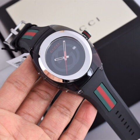 Gucci SYNC情侣款透明款石英表