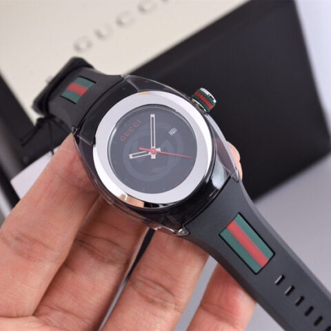 Gucci SYNC情侣款透明款石英表