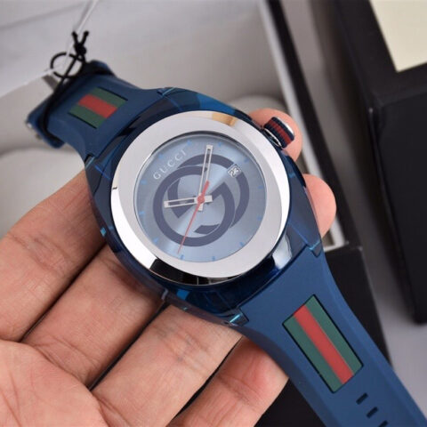 Gucci SYNC情侣款透明款石英表
