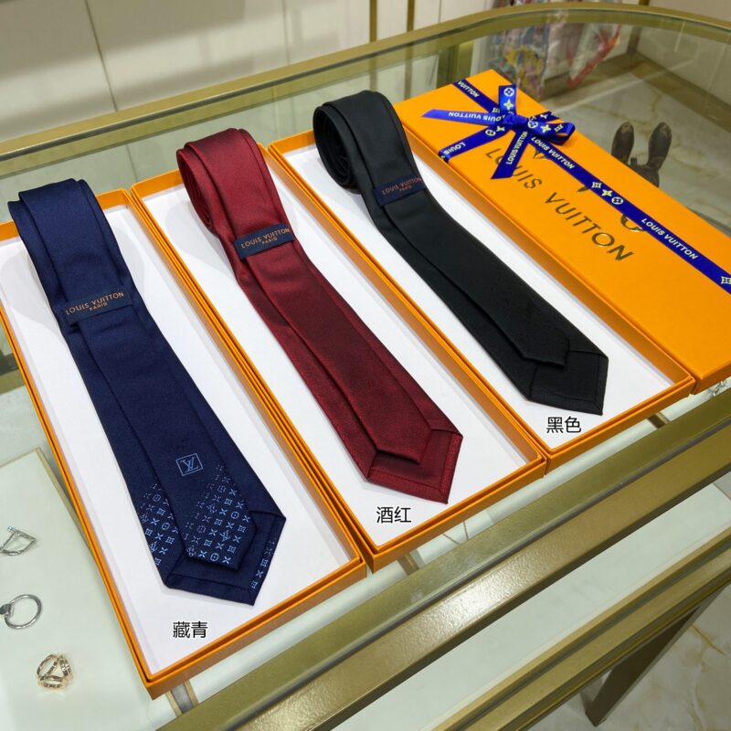 LV路易威登100%顶级提花真丝渐变花纹领带