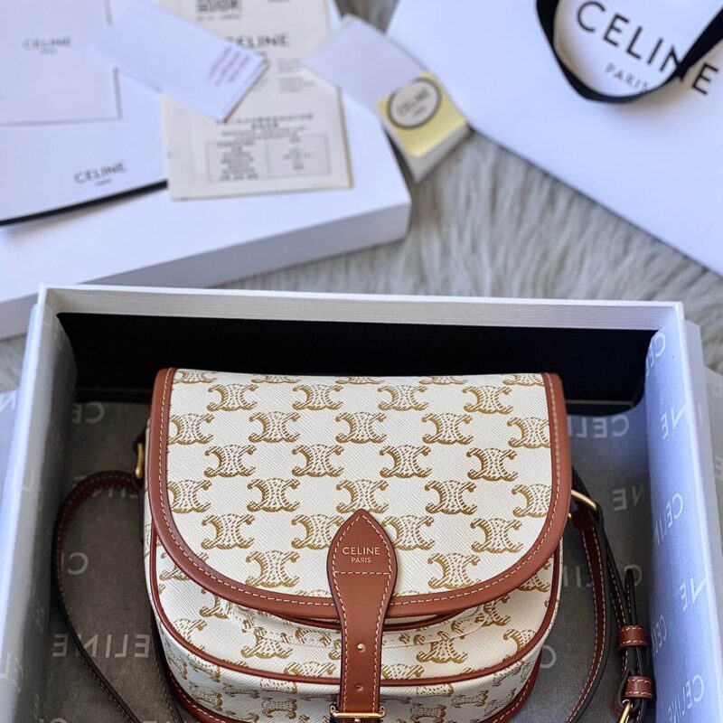 CELINE 2021早春新款马鞍包 191502白花