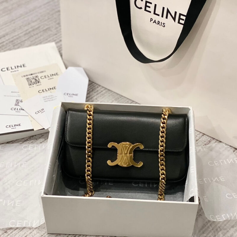 CELINE 秀场新品 最新经典款链条腋下包 197992黑