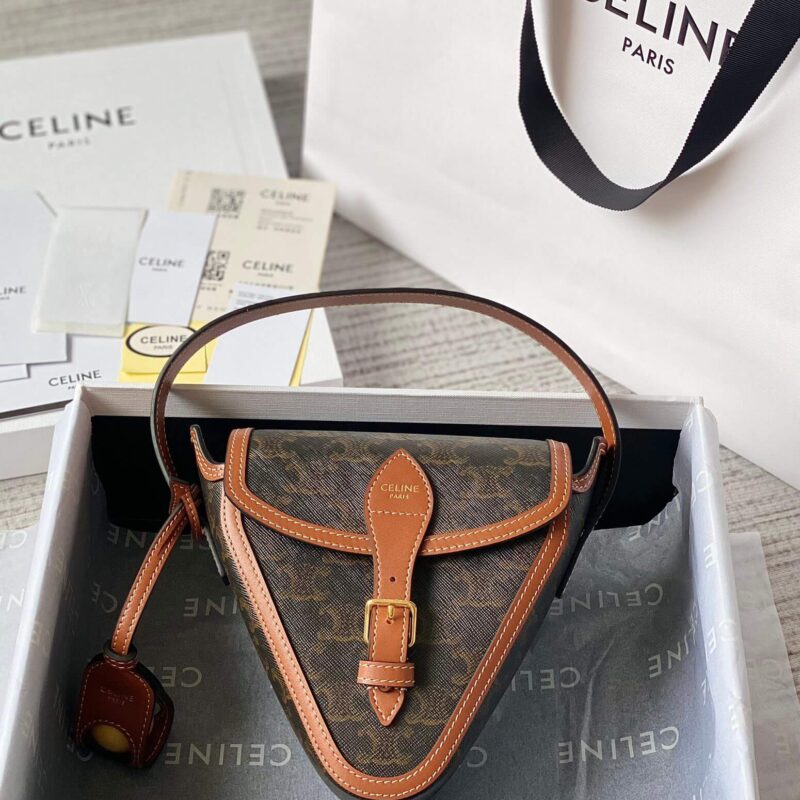 CELINE 老花三角形小球包 19001