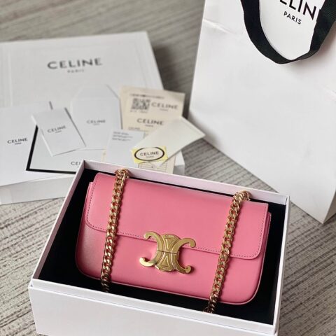 CELINE 秀场新品 最新经典款链条腋下包 197992粉