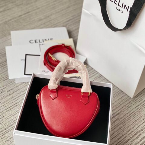 CELINE 2022年情人节限量新年胶囊系列心形手包 198222红色