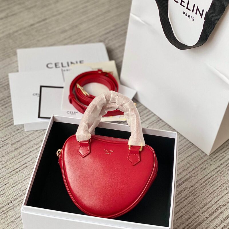CELINE 2022年情人节限量新年胶囊系列心形手包 198222红色