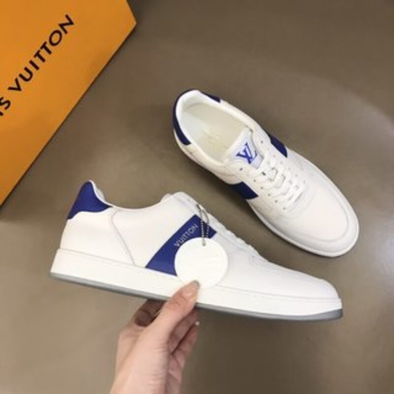 LV/路易威登   彩色牛皮拼接进口透气高密度网面男士经典休闲运动鞋