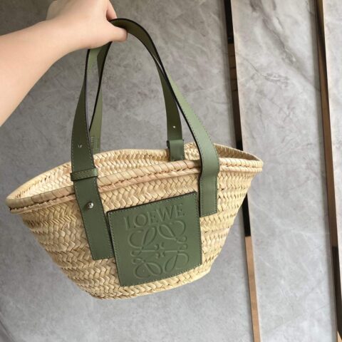 LOEWE 草编包 菜篮子 0322小号绿色