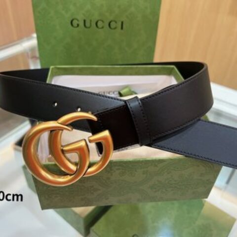Gucci古驰   双面精选头层牛皮GG款腰带