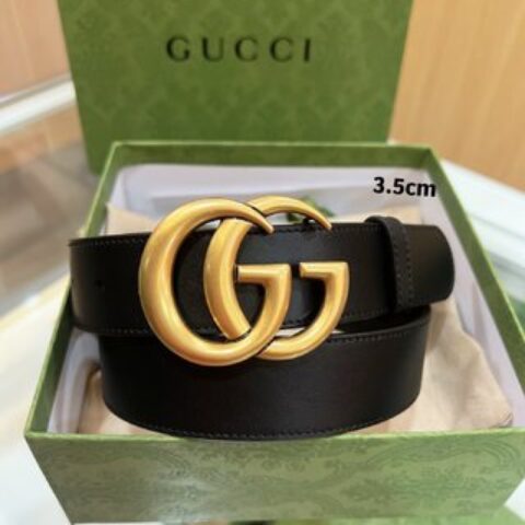 Gucci古驰   双面精选头层牛皮GG款腰带
