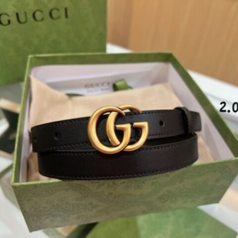 Gucci古驰   双面精选头层牛皮GG款腰带