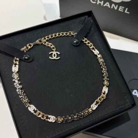 新款☑️CHANEL香奈儿双c 滴油字母项链颈链
