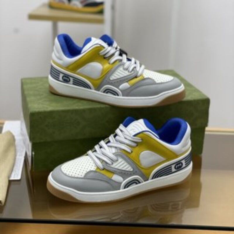 Gucci古驰   采用PVC+透气网情侣款球鞋