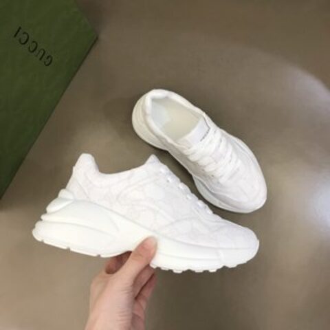 Gucci古驰   G家经典5D打印情侣老爹鞋
