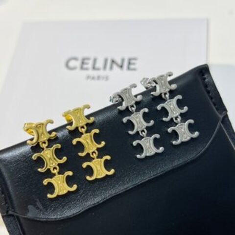 Celine赛琳凯旋门流苏耳钉耳环