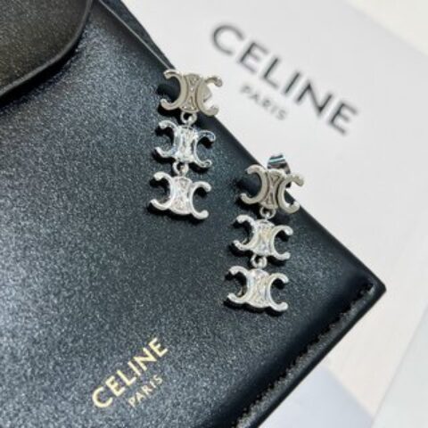 Celine赛琳凯旋门流苏耳钉耳环