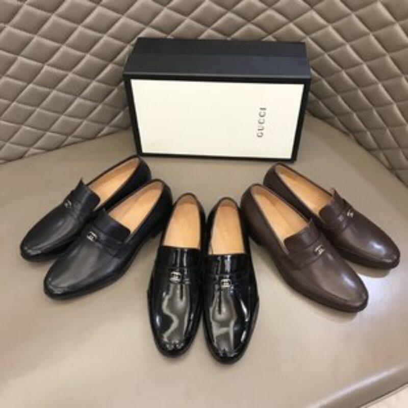Gucci古驰   小牛皮透气内里G家原单男士正装休闲皮鞋