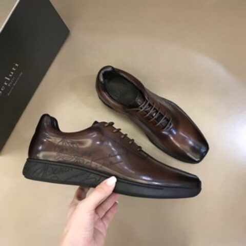 Berluti/布鲁提  2022新款来袭  进口牛皮材质纯手工重复擦色皮鞋