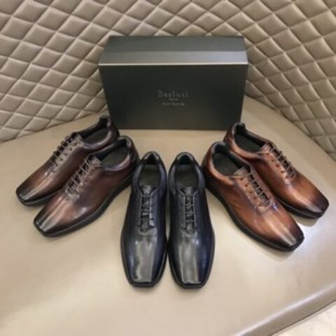 Berluti/布鲁提  2022新款来袭  进口牛皮材质纯手工重复擦色皮鞋