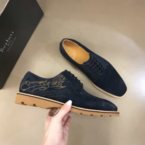 Berluti/布鲁提  2022新款来袭  进口牛皮材质纯手工重复擦色皮鞋