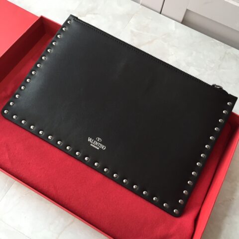 Valentino华伦天奴进口平纹牛皮手拿包0419