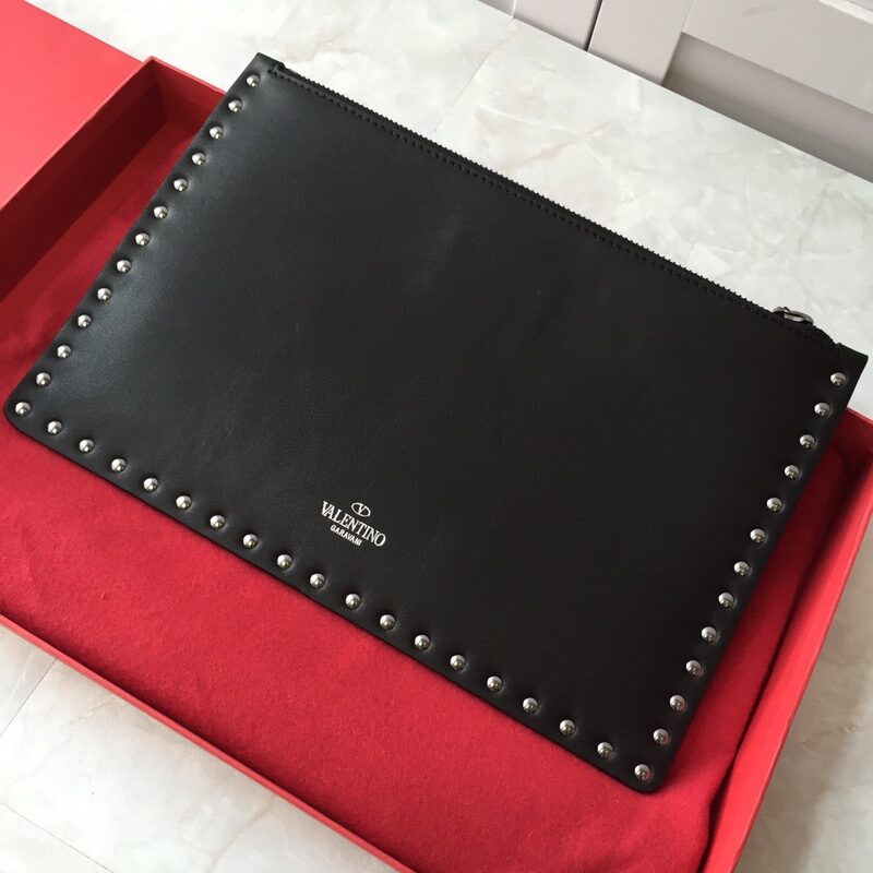 Valentino华伦天奴进口平纹牛皮手拿包0419