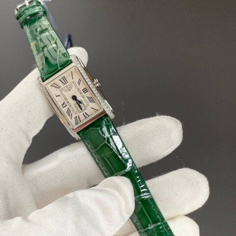浪琴表黛绰维纳鳄鱼皮系列20.80 X 32.00mm 石英女士腕表