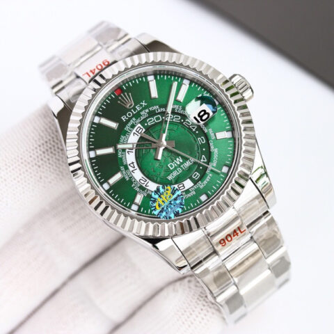 H8新款，阴阳劳力士Rolex Sky-Dweller 天行者纵航者型表圈采用劳力士Ring Command三角坑纹