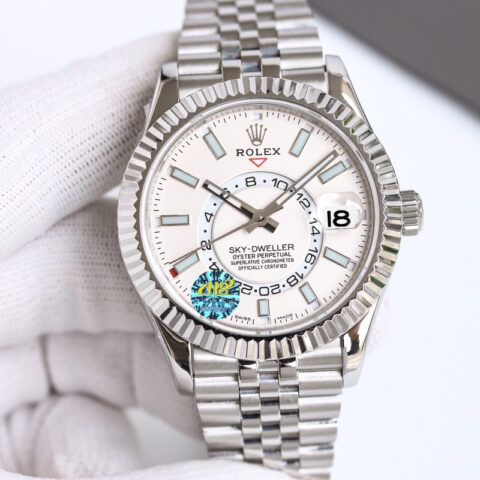 H8劳力士纵航者系列Rolex Sky-Dweller 天行者劳力士Ring Command三角坑纹五株腕表
