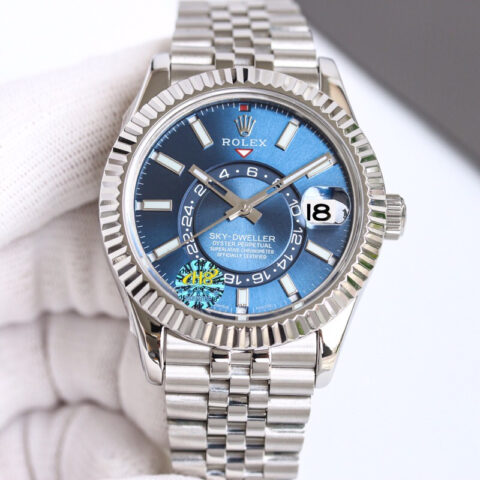 H8劳力士纵航者系列Rolex Sky-Dweller 天行者劳力士Ring Command三角坑纹五株腕表