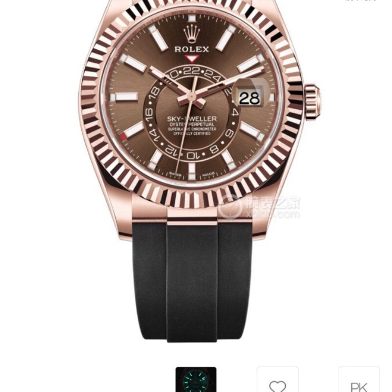H8劳力士纵航者系列Rolex Sky-Dweller 天行者劳力士Ring Command三角坑纹