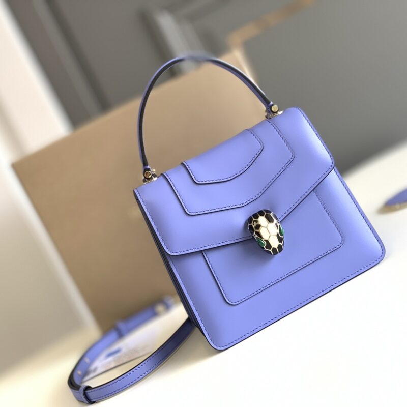 BVLGARI宝格丽薰衣草紫水晶浅紫手提包38329