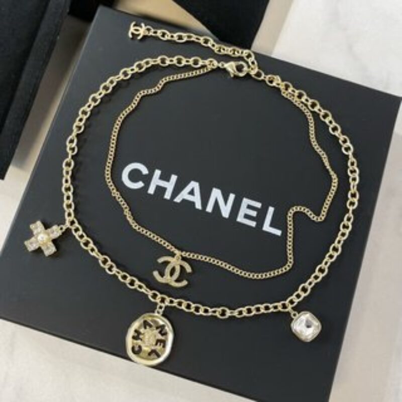 新款☑️CHANEL香奈儿双层双c项链