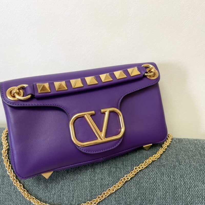 Valentino华伦天奴GaravaniStudSian软羊革肩背包1155