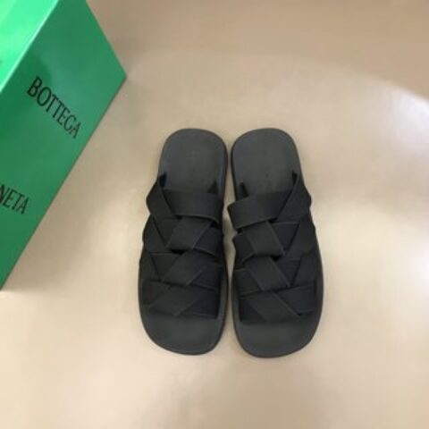 BV葆蝶家   进口纯棉原版织带材质春夏手工编织拖鞋