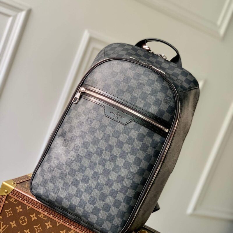 LV Louis Vuitton Damier Graphite Michael NV2 Backpack