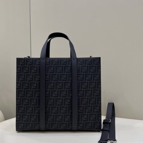 FENDI芬迪中性款FF老花托特包8571