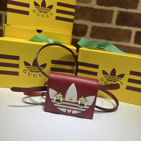 adidas x Gucci联名系列饰马衔扣卡片夹702248