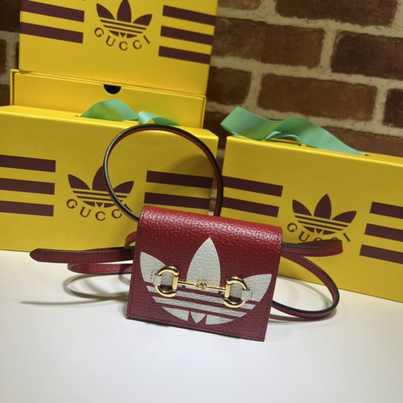 adidas x Gucci联名系列饰马衔扣卡片夹702248