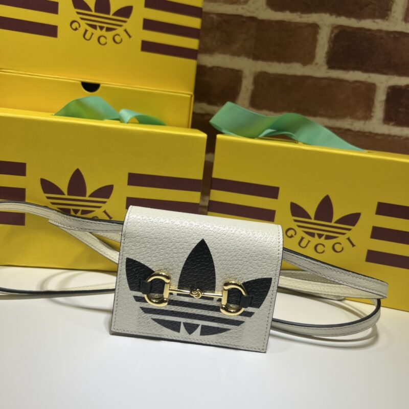 adidas x Gucci联名系列饰马衔扣卡片夹702248
