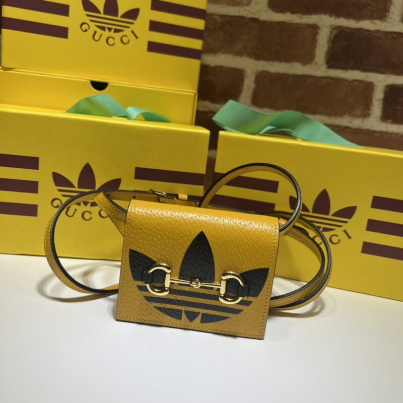 adidas x Gucci联名系列饰马衔扣卡片夹702248
