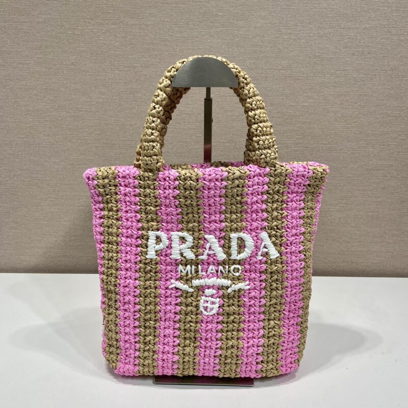 PRADA普拉达纤维托特包1BG422