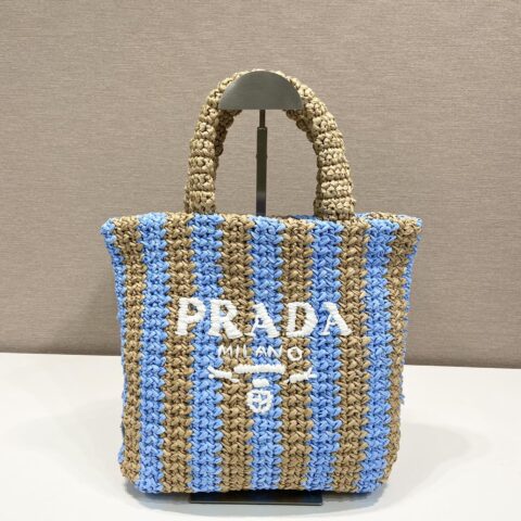 PRADA普拉达纤维托特包1BG422