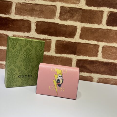 Gucci和星星Bananya印花卡片夹701009